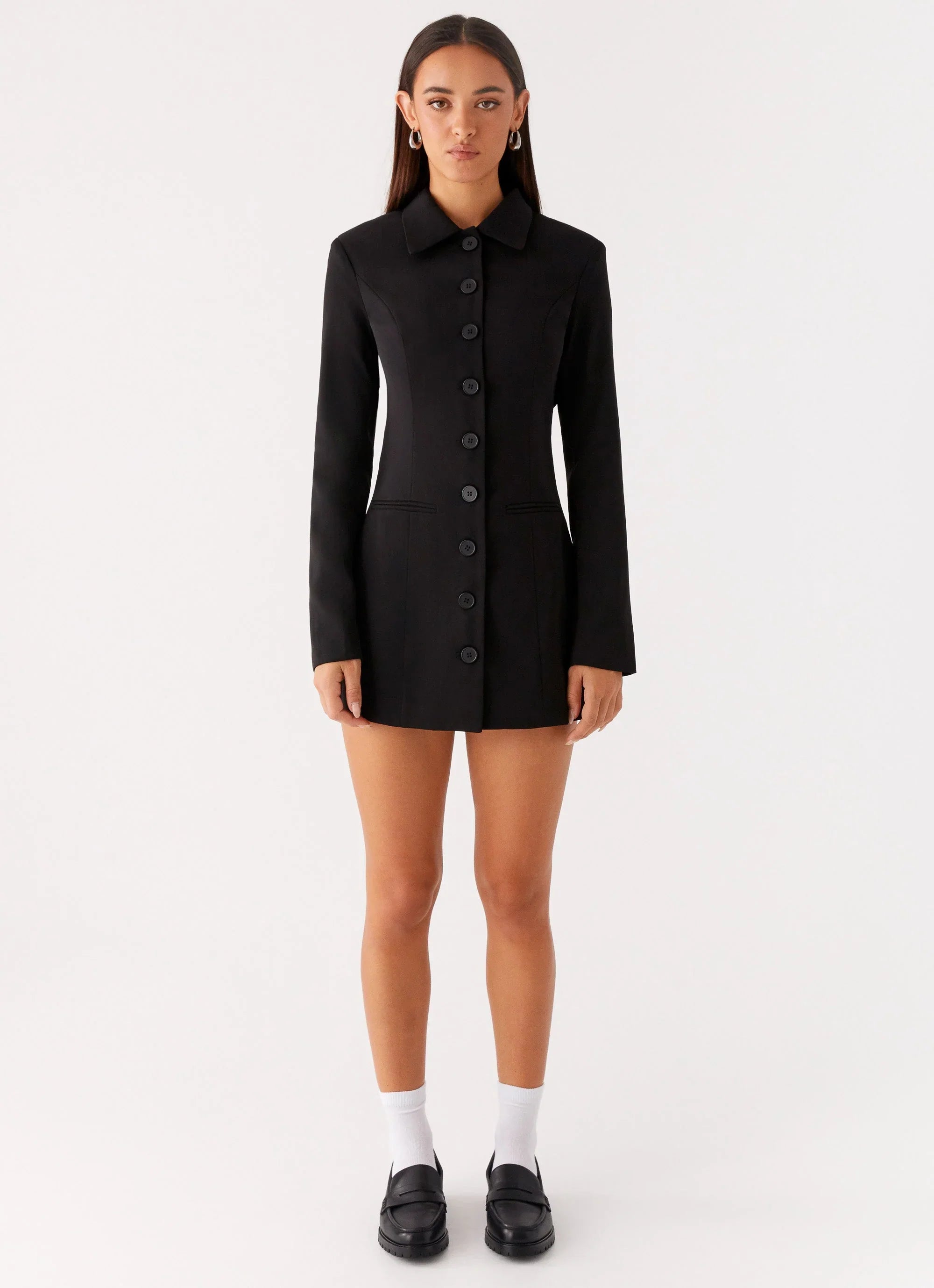 Memphis Blazer Mini Dress - Black