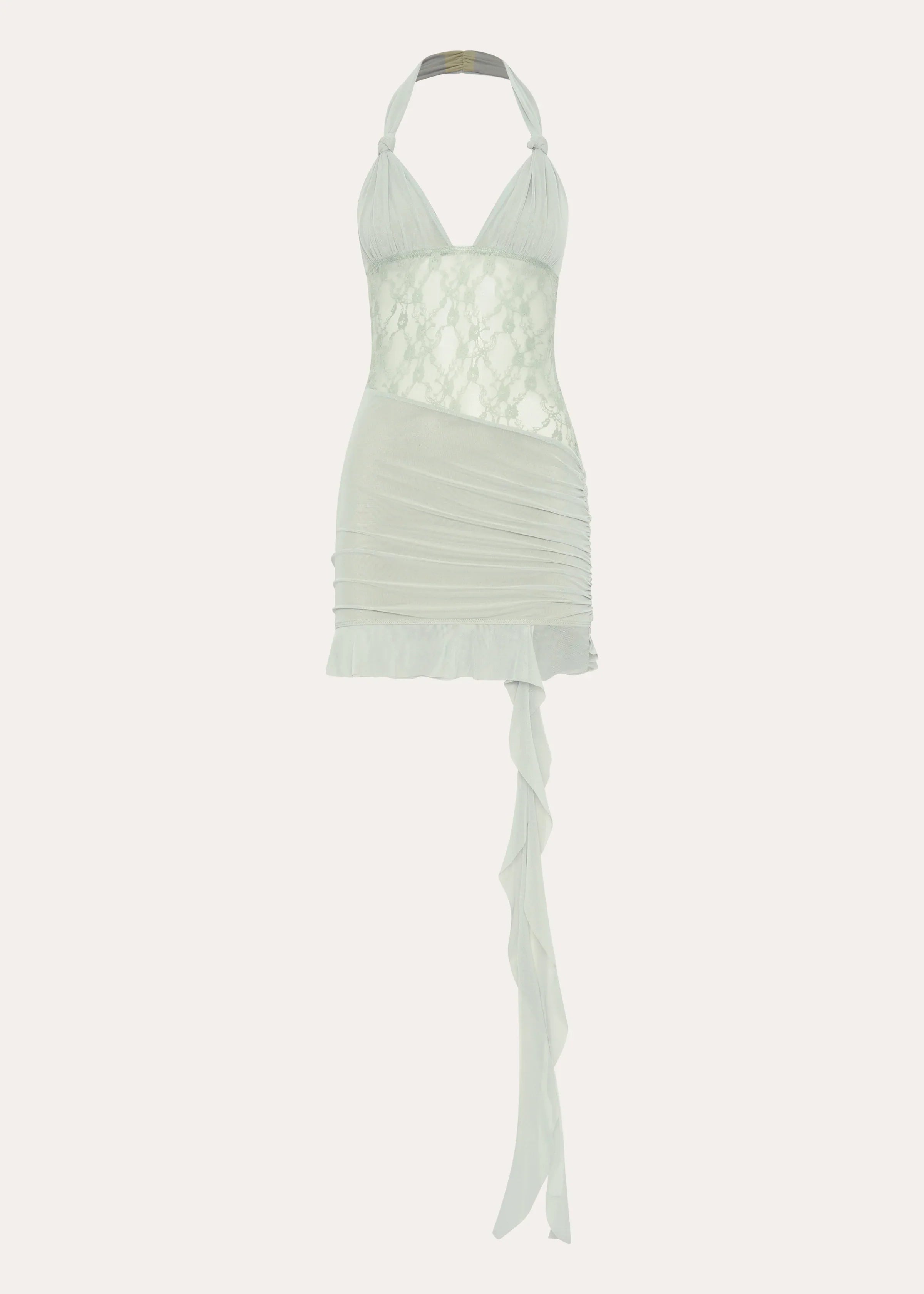 Tate Mesh Mini Dress - Sage